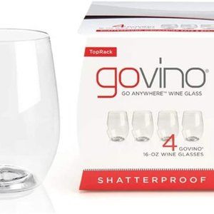 Govino Flexible Shatterproof Wine Glasses, 16-ounce, Set of 6